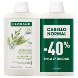 Klorane A La Leche De Avena Champú Extrasuave Duo 2 X 400ml Produktbild