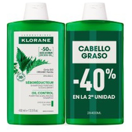 Klorane A La Ortiga Bio Champú Seborregulador Cabellogaso 2 X 400ml Produktbild