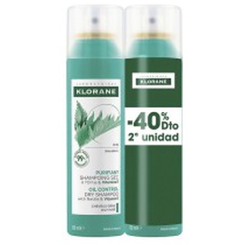 Klorane A La Ortiga Sebum-Regulating Dry Shampoo For Oily Hair Pack 2 X 150ml Produktbild