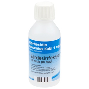 Klorhexidin 1 mg/ml liniment 125 ml produktbilde
