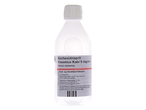 Klorhexidinsprit 5 mg/ml liniment 250 ml produktbilde