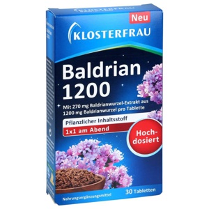 KLOSTERFRAU Baldrian 1200 Tabletten Produktbild