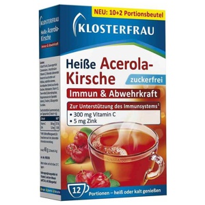 Klosterfrau heiße Acerola-Kirsche zuckerfrei Granulat, 12 St Granulat Produktbild