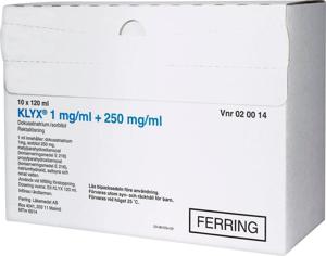 Klyx, rektallösning 1mg/ml+250mg/ml 10 x 120 ml produkt bild