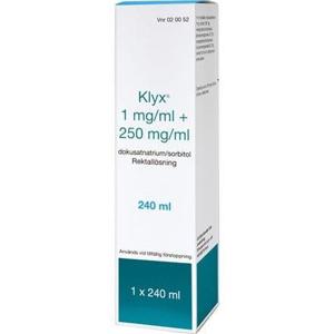 Klyx rektallösning 1mg/ml+250mg/ml 240 ml produkt bild