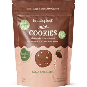 Knatteplock Mini-cookies Kakao och Mandel 150 g produkt bild