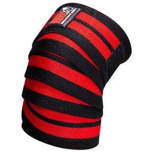Knee Wraps, 2 m - Svart/Röd produkt bild