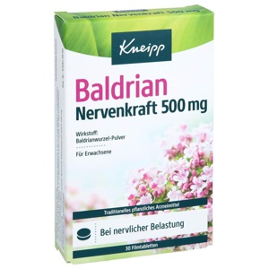 KNEIPP Baldrian Nervenkraft 500 mg Filmtabletten Produktbild