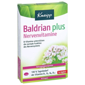 KNEIPP Baldrian plus Nervenvitamine Dragees Produktbild