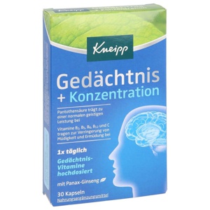 KNEIPP Gedächtnis+Konzentration Kapseln Produktbild