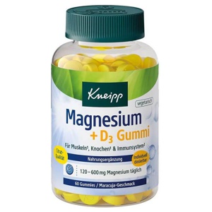 Kneipp Magnesium + D3 Gummies, 60 St Kaudragees Produktbild
