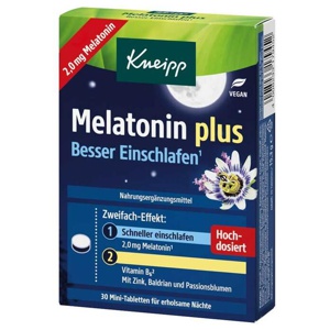 Kneipp Melatonin plus Tabletten, 30 St Tabletten Produktbild