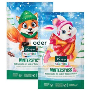 Kneipp naturkind Badekristalle Winterspaß, 40 g Salz Produktbild