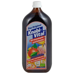 KNOBIVITAL mit Granatapfel+Holunder Bio 960 ml Flaschen Produktbild