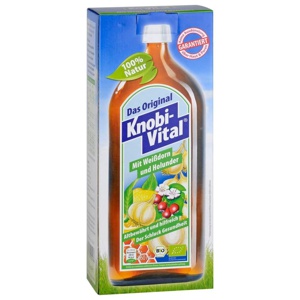 KNOBIVITAL mit Weißdorn+Holunder 960 ml Flaschen Produktbild