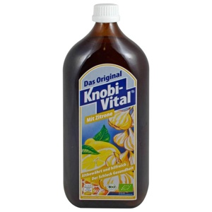 KNOBIVITAL mit Zitrone Bio 960 ml Flaschen Produktbild