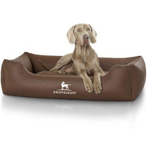 Knuffelwuff Kunstleder Hundebett Sidney grau M-L Produktbild