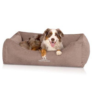 Knuffelwuff orthopädisches Hundebett mit Fächer-Wendekissen Baltimore beige M-L Produktbild