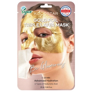 KOCOSTAR Premium Gold Foil Triple Layer Mask produktbilde