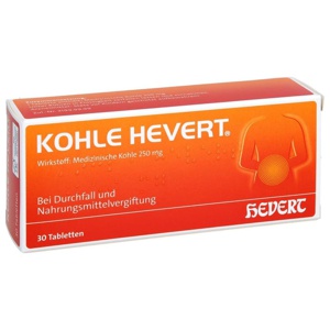 KOHLE HEVERT 30 St Tabletten Produktbild