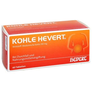 KOHLE HEVERT 60 St Tabletten Produktbild