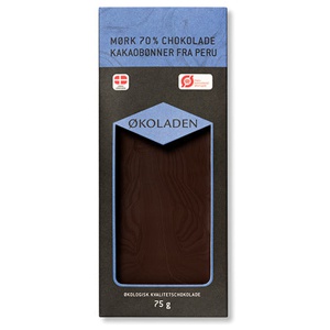 Økoladen Chokolade mørk 70% Ø - 75 g. produktbillede