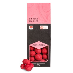 Økoladen Økologiske Hindbær Mandler   90 g produktbillede