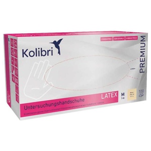 Kolibri Premium U.Hands.Latex unst.pf M weiß Produktbild