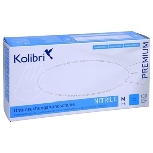 KOLIBRI Premium U.Hands.Nitril unst.pf M blau Produktbild