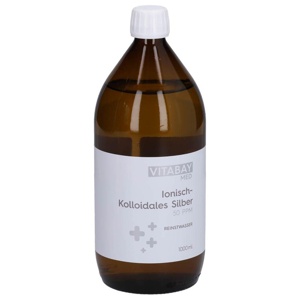 Kolloidales Silber 50 Ppm Reinheitsstufe 99,99%, 1000 ml Flüssigkeit Produktbild