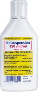 Kolsuspension, oral suspension 150 mg/ml 100 ml produkt bild