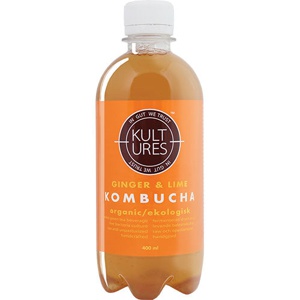Kultures Kombucha Ingefær & Lime 400 ml produktbillede