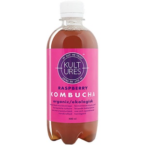 Kultures Kombucha Hindbær 400 ml produktbillede