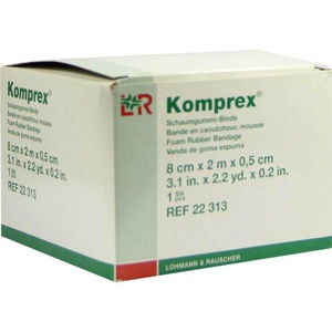 KOMPREX Schaumgummi Binde 8 cmx2 m Stärke 0,5 cm Produktbild