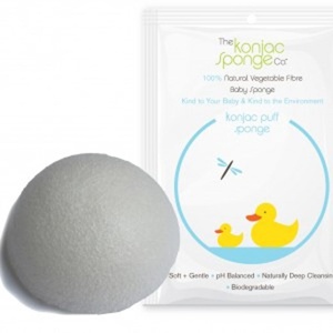 Konjac Sponge Baby Body Hvid 1 stk produktbillede