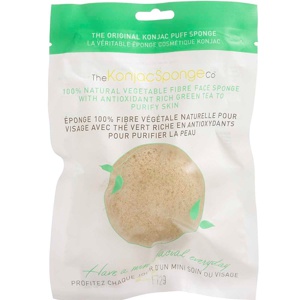Konjac Sponge Face Green Tea 1 stk produktbillede