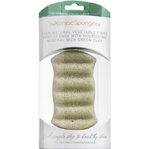 Konjac Sponge Premium Body Grøn 1 stk produktbillede