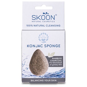 Konjak svamp Bamboo charcoal - 1 stk produktbillede