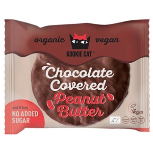 Kookie Cat Økologisk   Chokolade Overtrukket Peanøddesmør produktbillede