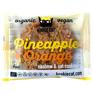 Kookie Cat Pineapple Orange Cookie Ø 50 g produktbillede
