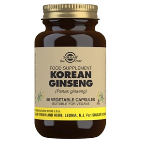 Solgar Korean Ginseng - 50 kapsler produktbillede