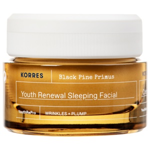 Korres Black Pine Primus Youth Renewal Sleeping Facial Night Cream 40 ml produktbillede
