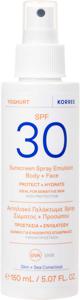 KORRES Yoghurt Sunscreen Spray Emulsion SPF 30 Body + Face 150 ml produkt bild