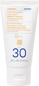 KORRES Yoghurt Tinted Sunscreen Face Cream SPF30 50 ml produktbillede