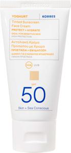 KORRES Yoghurt Tinted Sunscreen Face Cream SPF50 50 ml produkt bild