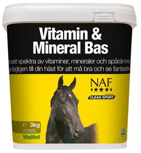 Kosttillskott NAF Vitamin & Mineral Bas Pulver 3 kg produkt bild
