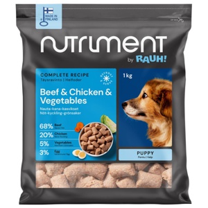 Köttbullar Nöt/kyckling/grönsaker Valp 1kg produkt bild