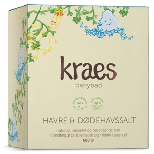 Kraes Babybad med havre & dødehavssalt - 600 g produktbillede