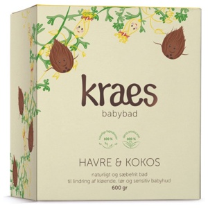 Kraes Babybad med havre & kokos - 600 g produktbillede