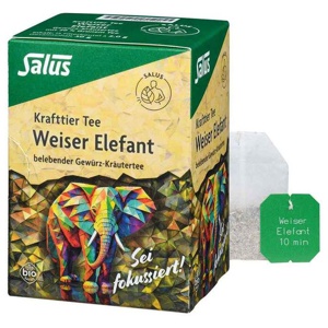 Krafttier Tee Weiser Elefant Bio Salus Filterbeutel, 15 St Filterbeutel Produktbild